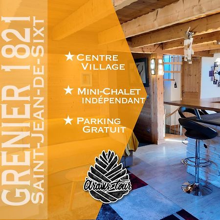 Le Grenier 1821 - Mini Chalet - Centre Village - Aravistour Сен-Жан-де-Сикст Екстериор снимка